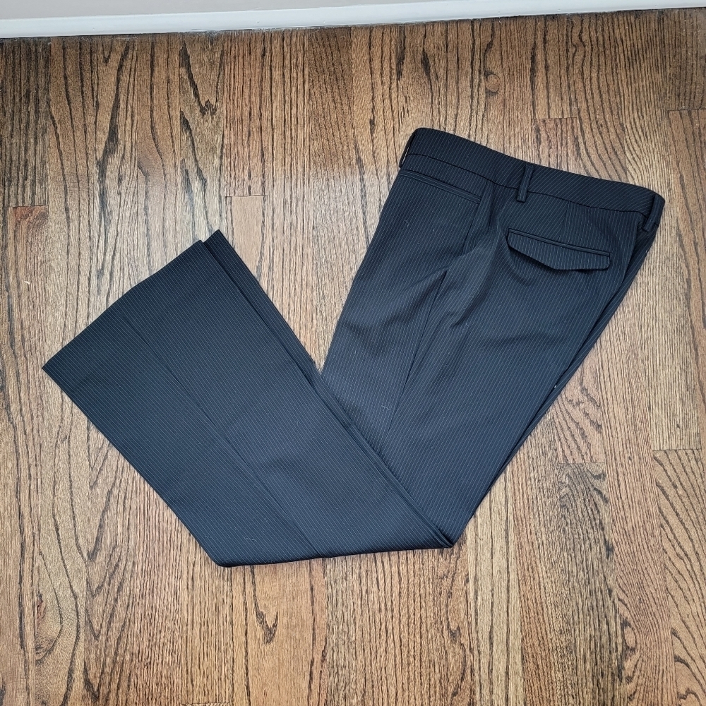 Gap Bkack Pin Stripe Modern Boot Pant - Picture 2 of 8